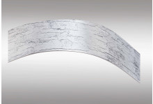 Карниз потолочный пластик дуб с поворот 3-х ряд 1.6м серебро