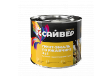 Эмаль грунт по ржавчине 3 в 1 серая 20 кг, Сайвер