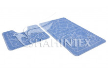 Набор ковриков д/в shahintex рр 60*100+60*50 002 голубой11
