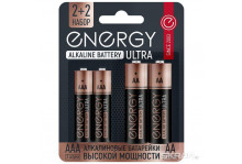 Батарейка energy lr6+lr03/4b ultra alkaline aa+aaa за 4шт блистер