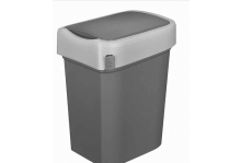 Контейнер для мусора 25л smart bin серый 345*280*640 Бп