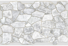 Панель декор пвх 984х633 камень "дикий серый" Аг