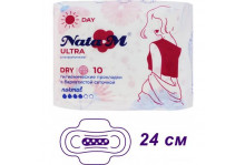 Прокладки впитывающие 7шт nata m new ultra super dry Atmix