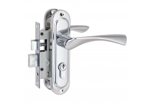 Замок врезной 103/50 cp хром м/о 50 стандарт Аллюр