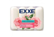 Мыло exxe роза и грейпфрут 4шт*70г белое