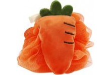 Мочалка шар 9см морковь оранжевый natam Atmix