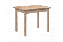 Стол обеденный раскладной прямая нога с ящиком 600х900 дуб сонома Боровичи