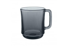 Кружка стекло 310мл basilico lava grey Дымка