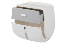 Полка держатель для туалетной бумаги tanger с ящиком 22*11*21,5 tbh-02 Спб