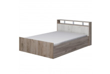 Модульная система Ольга-17 кровать 1600х2000 крафт серый, крафт белый, ЛДСП, Фант