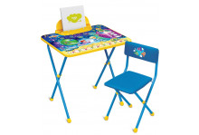 Комплект детский кп2/8 "познайка" стол + стул мяг моющ "математика в космосе" Ника