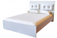 Спальня Фьюжн-2 Кровать 1400х2000 с настилом белый ваниль дип Calpe