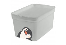 Ящик детский 2,3л lalababy cute penguin П-ц