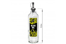 Бутылка стекло с мет дозатором д/масла 330мл olive oil Kw