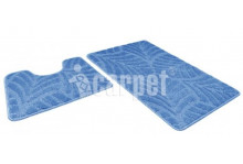 Набор ковриков актив icarpet 60х100+60х50 001 синий 56 Shahinteks