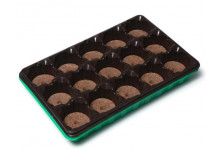 Минипарник для рассады 15 торф табл. 55мм+лоток+кассета+крышка