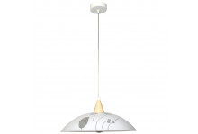 Подвес 1л e27 макс 1х60вт нсб 72-60 м51 колорика феличи 410 мат бел кристалл/сосна/шнур бел Элетех
