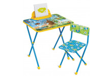 Комплект детский кп2/7 "познайка" стол + стул мяг моющ "хочу все знать" Ника ип