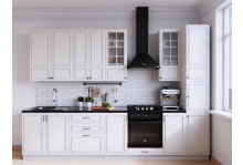 Кухня бланко белая фасад шкаф навесной 400х960 правый мдф Дзергаз