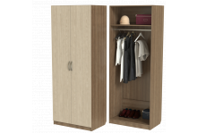 Шкаф ШО-800.1 2-х дверный для одежды 2100х800х520 венге Влад