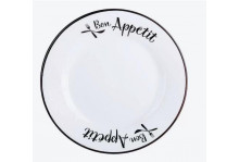 Тарелка керамика плоск 23см bon appetit Коралл