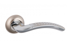 Ручки дверные для метал дверей fz8-108-sx (квадрат 150мм) хром S-locked