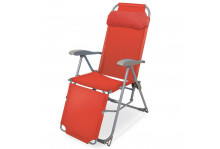 Кресло-шезлонг складное с подножкой К3, 8 положений спинки, 820х590х1160 Ника