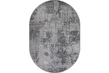 Ковер Palermo 1.0х2.0 Oval Dark Gray Меринос