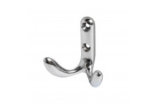 Крючок вешалка 2-х рожковый 335 хром Стандарт