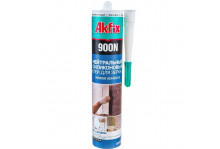 Герметик силиконовый для зеркал Akfix 900N прозрачный 280 мл, Акфикс