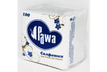 Салфетки бумажные "pava" 90л белые