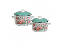 Набор посуды эмаль 2 предмета № 43 Армель белоснежный 6КВ431М (3л; 4л), Череповец