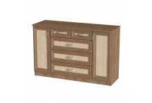 Комод КМ-1/1 шимо темный, шимо светлый 1320х850х450 Феникс