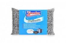 Губка delicate металлизированная 1шт spontex
