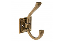 Крючок вешалка 2-х рожковая Античная бронза, Kerron