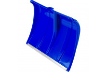 Лопата снеговая цветной пластик Богатырь 490х370 без черенка, с планкой 