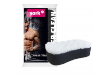 Губка для тела массажная Black & White York