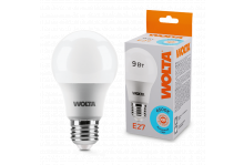 Лампа светодиодная 9w 25w60bl9e27 е27 а60 6500к холод бел 800лм поликарб пл/ал wolta
