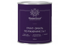 Эмаль грунт по ржавчине 3 в 1 белая 0,9 кг Master Good