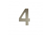 Цифры самоклеящиеся "4" металл хром 7,5 см
