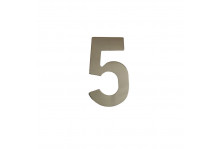 Цифры самоклеящиеся "5" металл хром 7,5 см