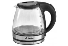 Чайник электрический 1.2 л 1500 Вт стекло, Led подсветка, Delta