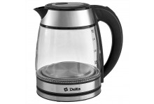 Чайник электрический 1.8 л 1500 Вт стекло, Led подсветка, Delta