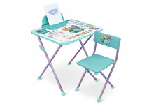 Комплект детский КП2/ММ Познайка стол + стул мягкий моющийся Математика с монстриками, Ника