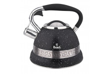 Чайник нержавеющая сталь 3.0л со свистком для всех видов плит черный 7920 Rashel