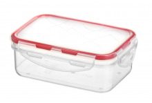 Контейнер modena 0,5л для продуктов с защелками прямоугольный бесцветный пх