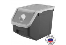 Контейнер для овощей 14 л 340х227х255 серый, Полимербыт