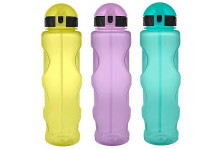 Пластиковая бутылка для воды с трубочкой 700 мл