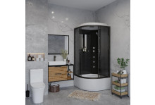 Душевая кабина Niagara Classic NG 6508-14 90х90х215 тонированное стекло, высокий поддон 40 см, гидромассаж, 4 места