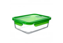 Контейнер СВЧ 1520 мл прямоугольный, с крышкой, зеленый, Taller